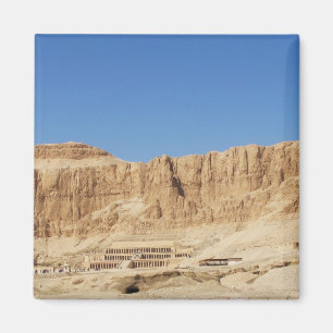 Hatshepsut Temple panoramic photograph Magnet