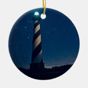 Hatteras Light. Ceramic Tree Decoration