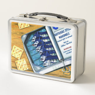 Hatteras Style Mardines Metal Lunch Box