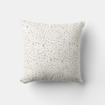 Hattie Confetti Watercolor Dots Throw Pillow