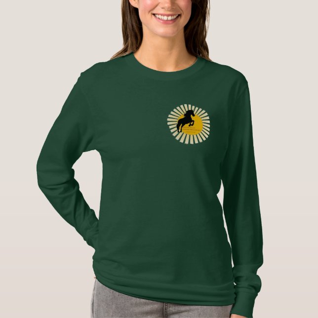 Hattie Hills Horse Rescue Womens Long Sleeve T T-Shirt (Front)