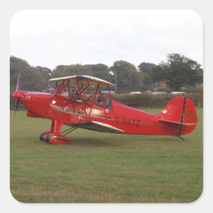 Hatz Biplane Square Sticker
