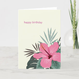 Hau‘oli La Hanau Hawaiian Birthday Hibiscus Announcement