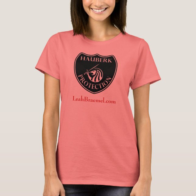 Hauberk B&W Shield T-Shirt (Front)