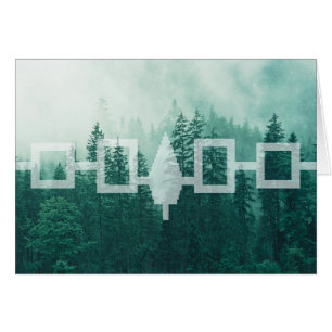 Haudenosaunee Misty Forest Flag Card
