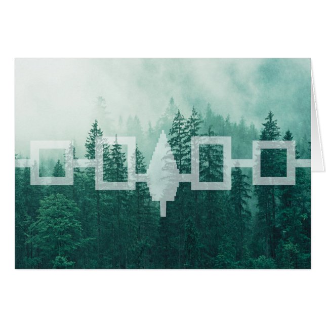 Haudenosaunee Misty Forest Flag Card (Front Horizontal)