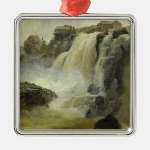 Haugfoss in Norway, 1827 Metal Tree Decoration