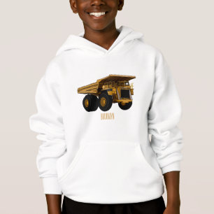 Haul truck cartoon illustration