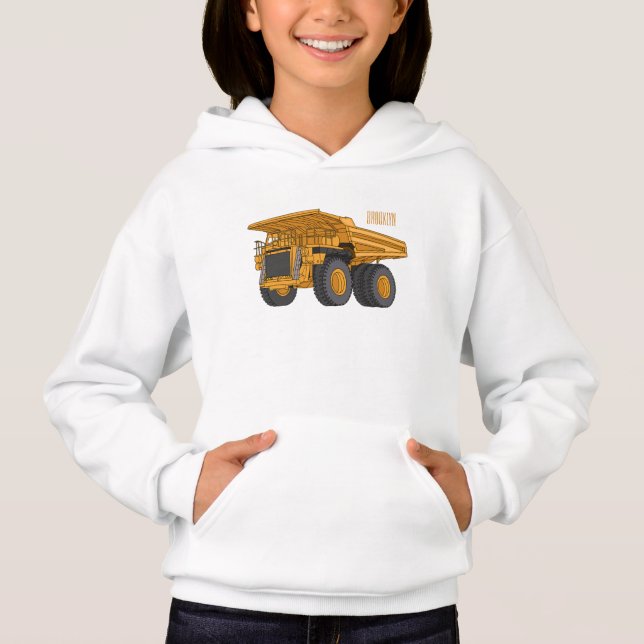 Haul truck cartoon illustration  (Front)