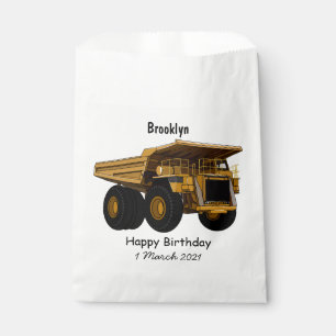 Haul truck cartoon illustration favour bags