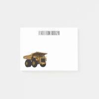 Haul truck cartoon illustration