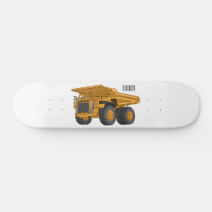 Haul truck cartoon illustration skateboard