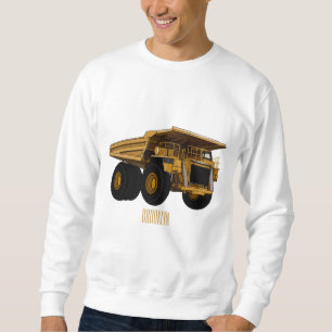 Haul truck cartoon illustration sweatshirt