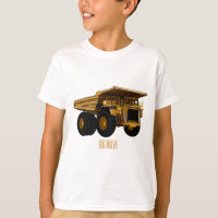 Haul truck cartoon illustration