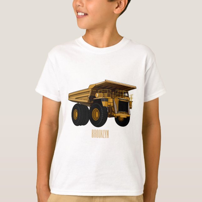 Haul truck cartoon illustration T-Shirt (Front)