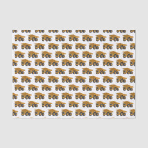 Haul truck cartoon illustration tissue paper