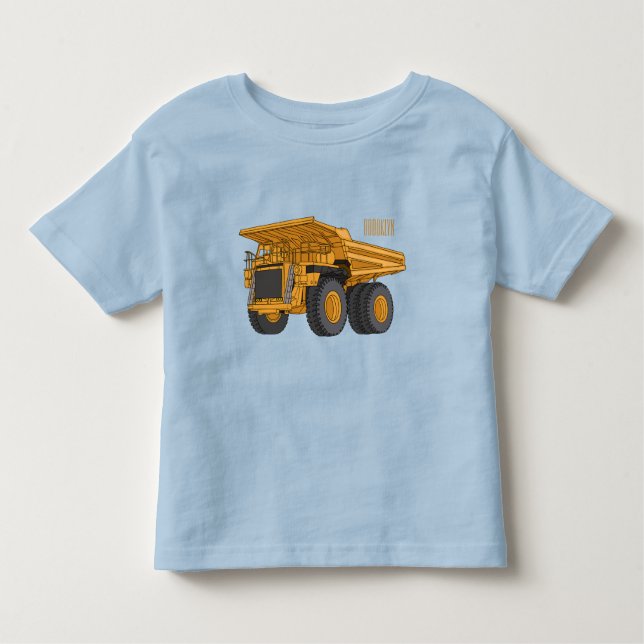 Haul truck cartoon illustration toddler T-Shirt (Front)