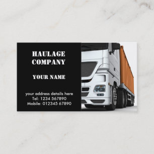 Haulage Company Business Card