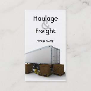Haulage & Freight Business Card