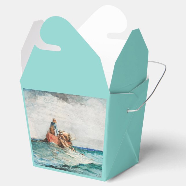 Hauling In The Nets (1887) By Winslow Homer Favour Box (Opened)