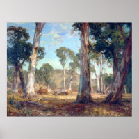 Hauling Timber Hans Heysen 1911 New South Wales Po