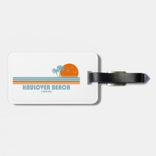 Haulover Beach Miami Florida Sun Palm Trees Luggage Tag
