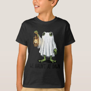 Haunt At Dawn Funny Ghost Frog Halloween Spooky T-Shirt