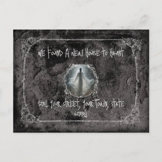 Haunt Our First House Moving Postcard (Front)