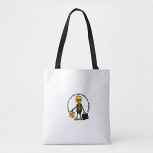 Haunt your way through Halloween shopping Tote Bag