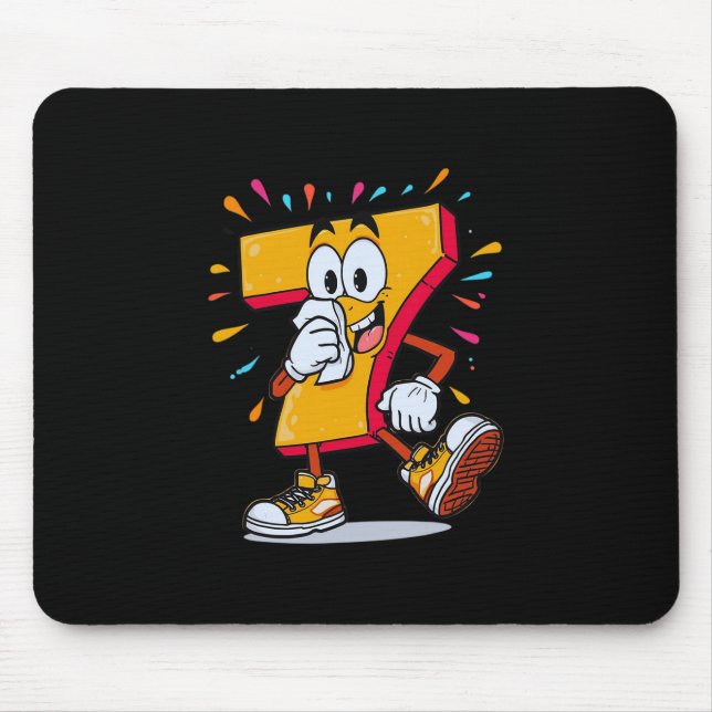 Haunted 67 Funny Sick Seven Meme Halloween Costume Mouse Pad (Front)