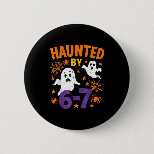 Haunted 67 Ghost Math Teacher Halloween Costume Ma 6 Cm Round Badge