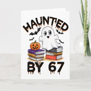 Haunted 67 Meme Six Seven 6-7 Funny Internet Joke  Card