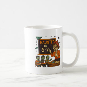 Haunted 67 Meme Six Seven 6-7 Funny Internet Joke Coffee Mug
