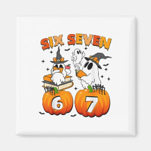 Haunted 67 Meme Six Seven 6-7 Funny Internet Joke Magnet