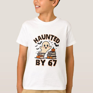 Haunted 67 Meme Six Seven 6-7 Funny Internet Joke  T-Shirt