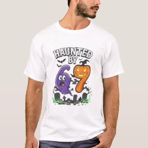 Haunted 67 Meme Six Seven 6-7 Funny Internet Joke  T-Shirt