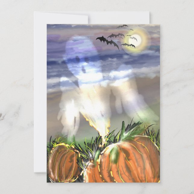 Haunted Beach Holiday Card (Front)