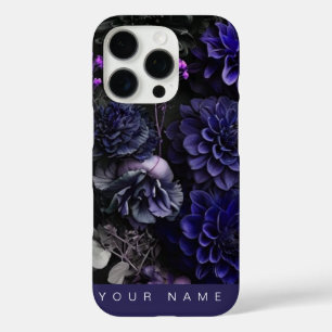 Haunted Blooms Blue iPhone 16 Pro Case