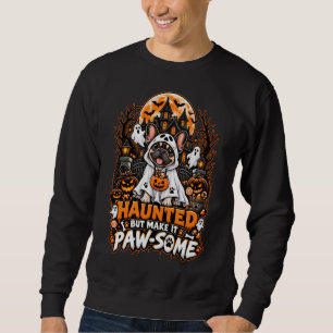 Haunted But Make It Paw-some Frenchie Halloween Gh Sweatshirt