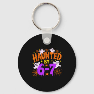 Haunted By 67 Funny 67 Halloween Costume  Key Ring
