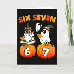 Haunted By 67 - Funny Boo Ghost Pumpkin Halloween  Card