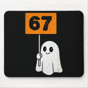 Haunted By 67 – Funny Six Seven Meme 6 7 Halloween Mouse Pad