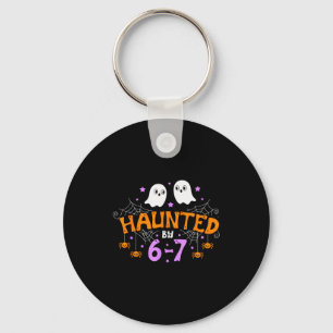 Haunted By 67 Funny Six Seven Meme Halloween Costu Key Ring