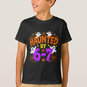 Haunted By 67 Funny Six Seven Meme Halloween Costu T-Shirt