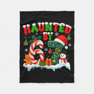 Haunted By 6 7 Funny 67 Six Seven Meme Christmas Fleece Blanket