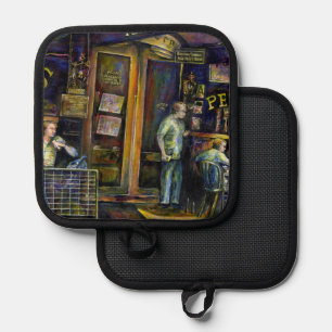 Haunted by the Amorphous Shape of Shadows Pot Holder