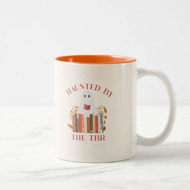 Haunted by the TBR Two-Tone Coffee Mug (Right)