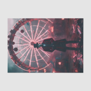 haunted carnival decoupage tissue paper