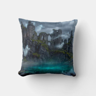 Haunted Castle by the Cursed Loch Cushion