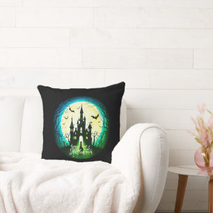 Haunted Castle Happy Halloween Creepy Cushion